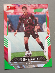 2021-22 Panini Score FIFA Edson Álvarez #13 Red Lava Parallel Trading Card