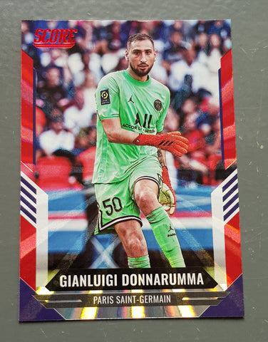 2021-22 Panini Score FIFA Gianluigi Donnarumma #164 Red Laser Parallel Trading Card