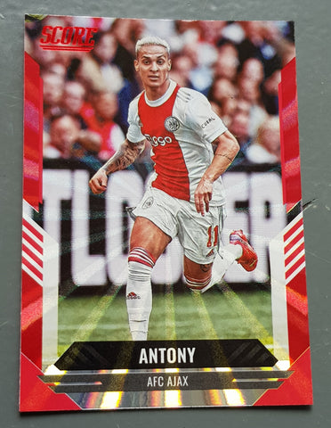 2021-22 Panini Score FIFA Antony #146 Red Laser Parallel Trading Card