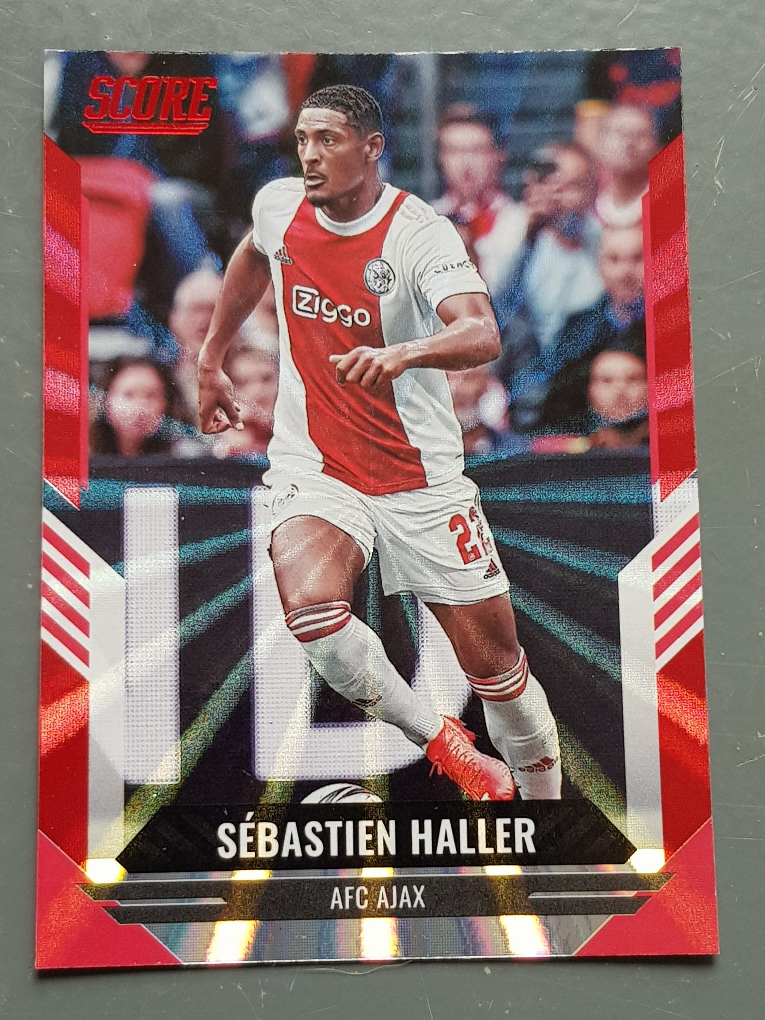 2021-22 Panini Score FIFA Sébastien Haller #144 Red Laser Parallel Trading Card