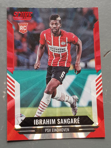 2021-22 Panini Score FIFA Ibrahim Sangaré #198 Red Laser Parallel Rookie Card