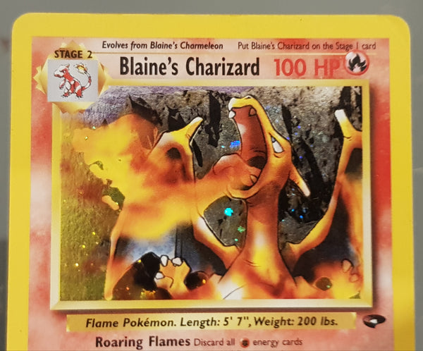 Pokemon Gym Challenge Blaine's Charizard #2/132 Foil Trading Card