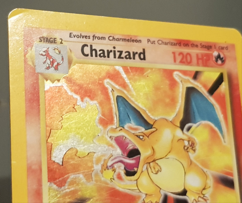 Pokemon Base Charizard #4/102 Holo Trading Card Rotterdam Comics Pokemon Base Charizard #4/102 Holo Trading Card Rotterdam Comics