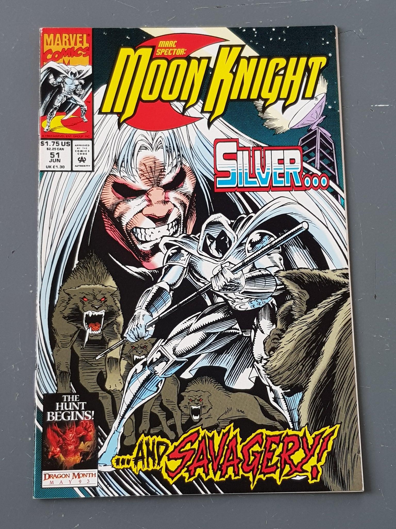 Marc Spector Moon Knight #51 VF+