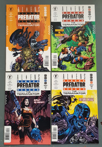 Aliens vs Predator vs Terminator #1-4 NM- Complete Set