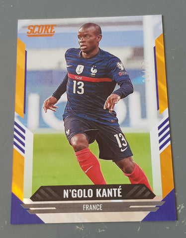 2021-22 Panini Score FIFA N'Golo Kanté #62 Orange Lava Parallel /99 Trading Card