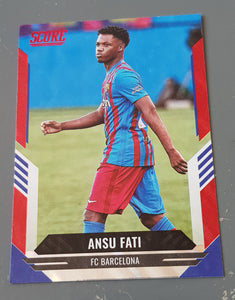 2021-22 Panini Score FIFA Ansu Fati #142 Red Lava Parallel Trading Card