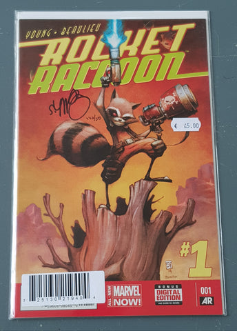 Rocket Raccoon #1 NM Dynamic Forces Skottie Young Signed Edition