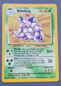 Pokemon Base Nidoking #11/102 Holo Trading Card Rotterdam Comics Pokemon Base Nidoking #11/102 Holo Trading Card Rotterdam Comics
