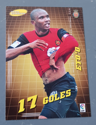 2004-05 Panini Mega Cracks La Liga Mega Bombers Samuel Eto'o #404 Trading Card