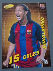 2004-05 Panini Mega Cracks La Liga Mega Bombers Ronaldinho #405 Trading Card