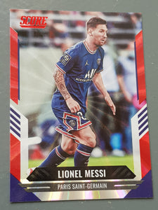 2021-22 Panini Score FIFA Lionel Messi #163 Red Laser Parallel Trading Card