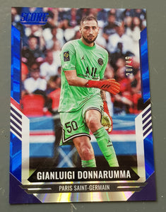 2021-22 Panini Score FIFA Gianluigi Donnarumma #164 Blue Laser Parallel /49 Trading Card