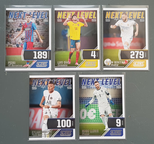 2021-22 Panini Score FIFA Next Level Stats Trading Card Set