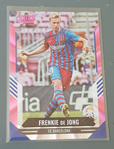 2021-22 Panini Score FIFA Frenkie de Jong #140 Pink Laser Parallel /25 Trading Card