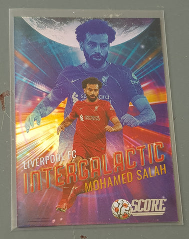 2021-22 Panini Score FIFA Intergalactic #15 Mohamed Salah Case Hit Trading Card