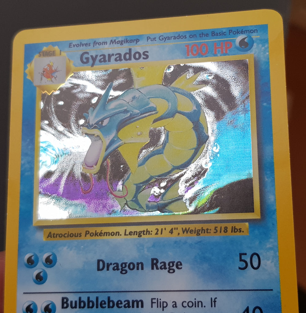 Pokemon Base Gyarados #6/102 Foil Trading Card – Rotterdam Comics