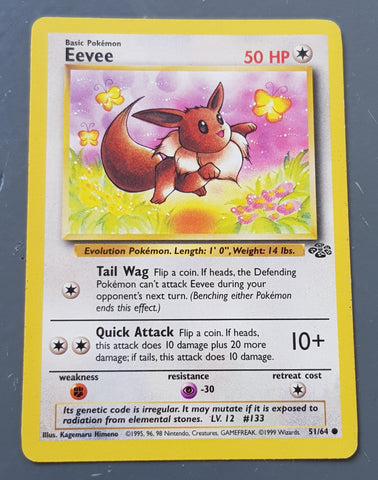 Pokemon Jungle Eevee #51/64 Trading Card
