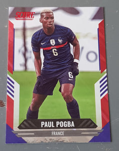 2021-22 Panini Score FIFA Paul Pogba #63 Red Lava Parallel Trading Card