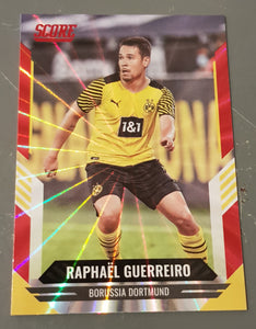 2021-22 Panini Score FIFA Raphaël Guerreiro #126 Red Laser Parallel Trading Card