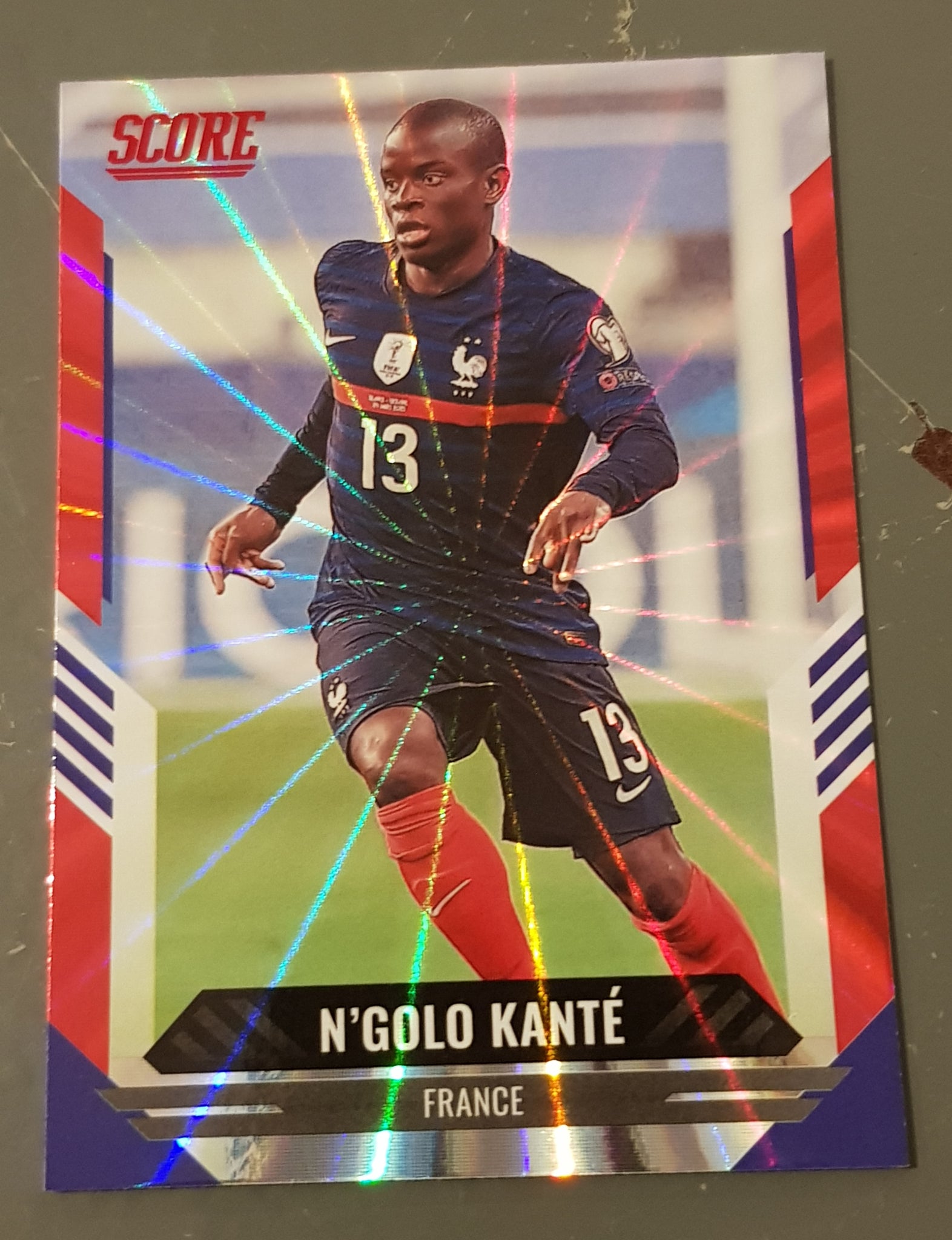 2021-22 Panini Score FIFA N'Golo Kanté #62 Red Laser Parallel Trading Card