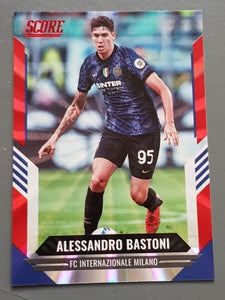 2021-22 Panini Score FIFA Alessandro  Bastoni #189 Red Laser Parallel Trading Card