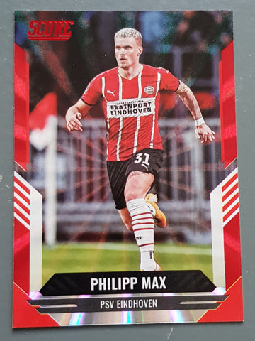 2021-22 Panini Score FIFA Philipp Max #199 Red Laser Parallel Trading Card