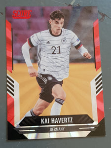 2021-22 Panini Score FIFA Kai Havertz #33 Red Laser Parallel Trading Card