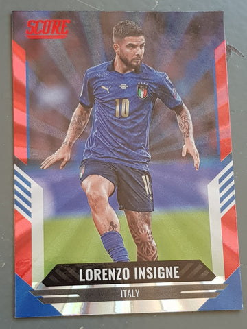 2021-22 Panini Score FIFA Lorenzo Insigne #81 Red Laser Parallel Trading Card