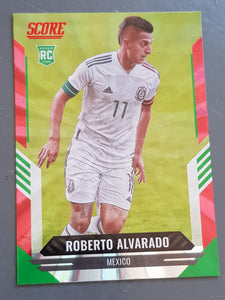 2021-22 Panini Score FIFA Roberto Alvarado #12 Red Laser Parallel Rookie Card