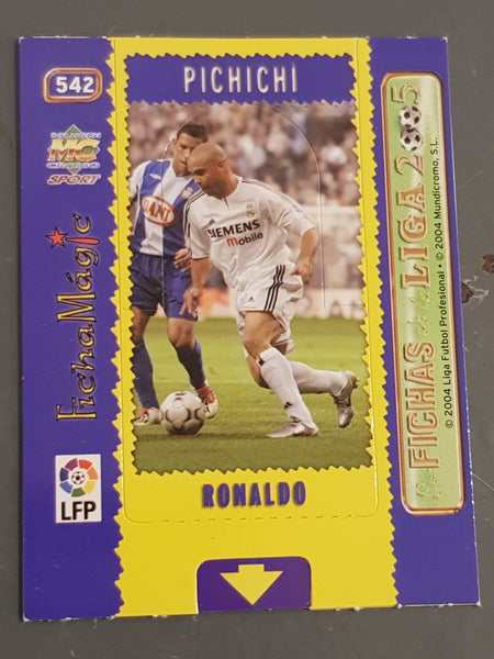 2005 Las Fichas de La Liga Mundicromo Ronaldo #542 Pop-Up Trading Card