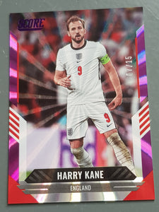 2021-22 Panini Score FIFA Harry Kane #79 Purple Laser Parallel /15 Trading Card