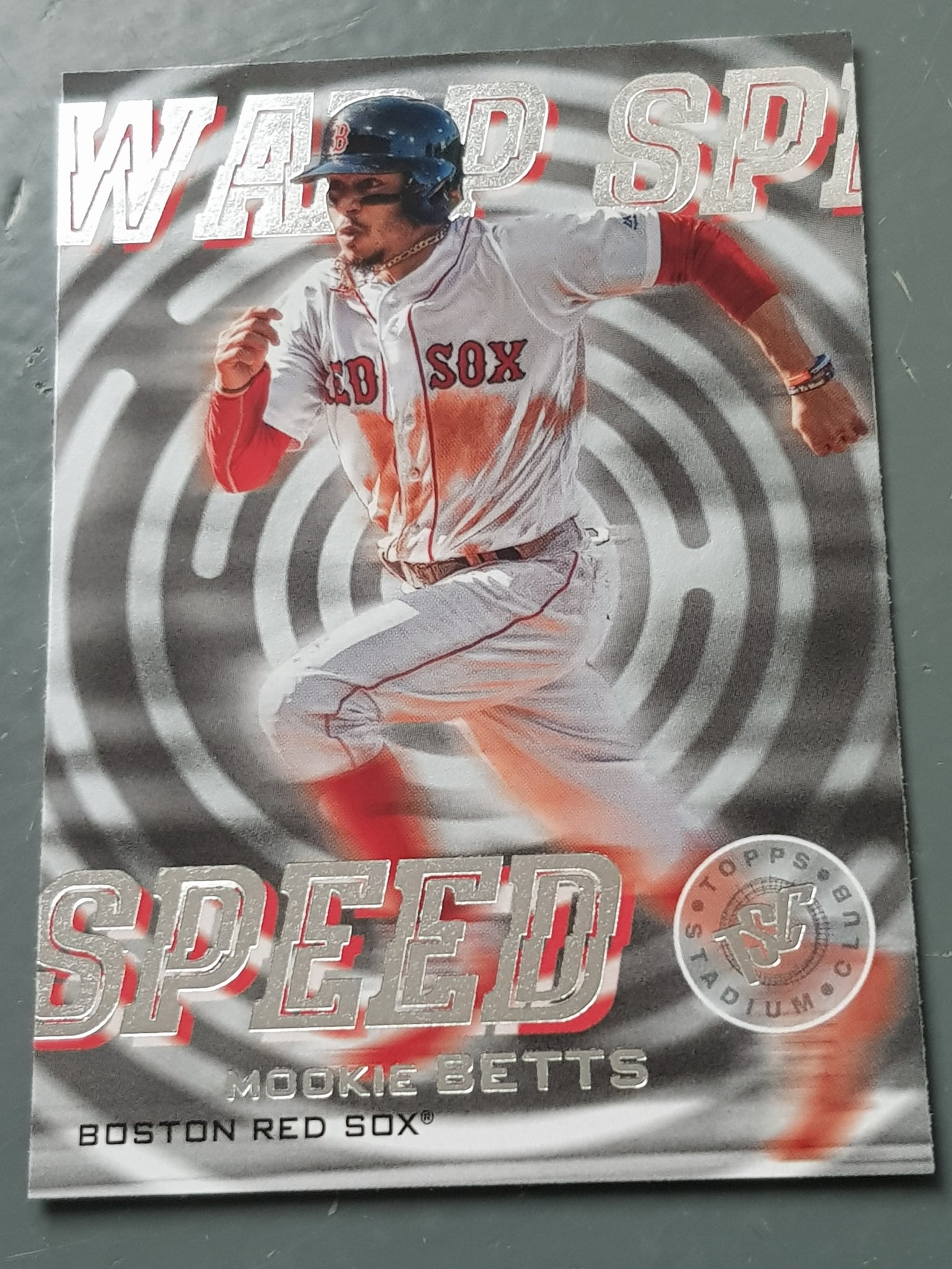 2019 Topps Stadium Club Baseball Warp Speed Mookie Betts #WS-12 Trading Card