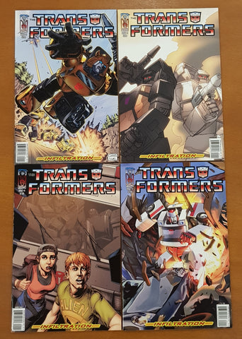 Transformers Infiltration #1 NM Variant Cover Set