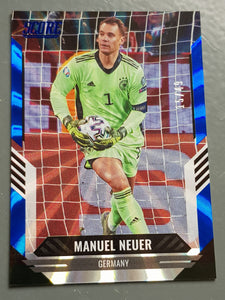 2021-22 Panini Score FIFA Manuel Neuer #32 Blue Laser Parallel /49 Trading Card