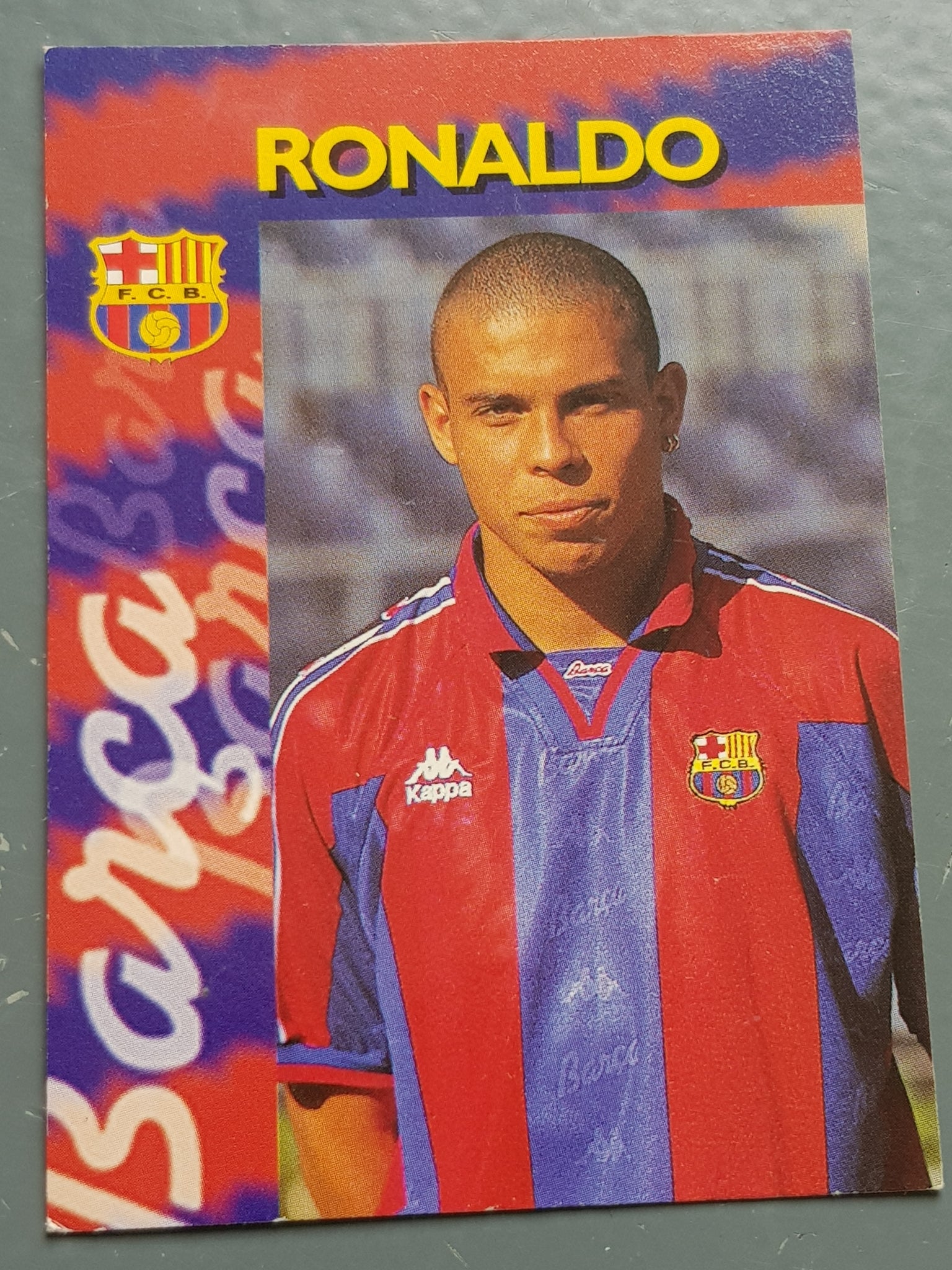 1996-97 Panini FC Barcelona Ronaldo #20 Trading Card