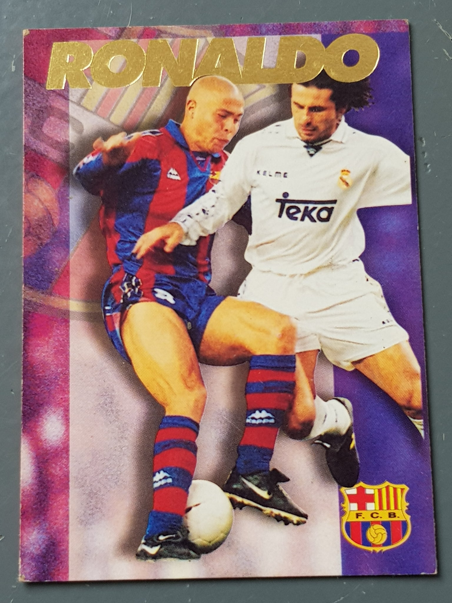 1996-97 Panini FC Barcelona Ronaldo #44 Trading Card