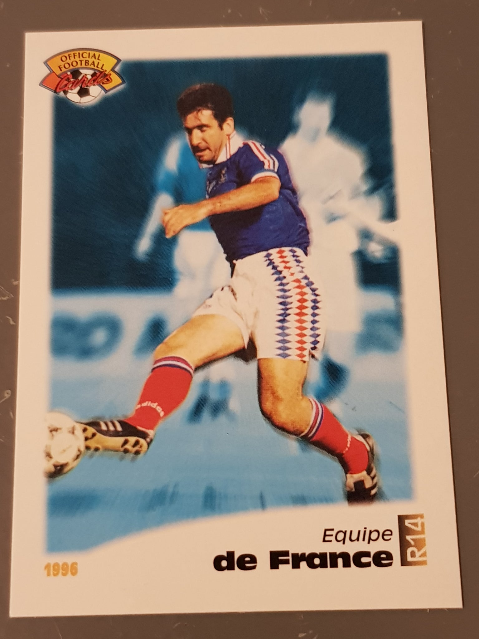 1996 Panini Official Football Cards Eric Cantona #R14 Trading Card