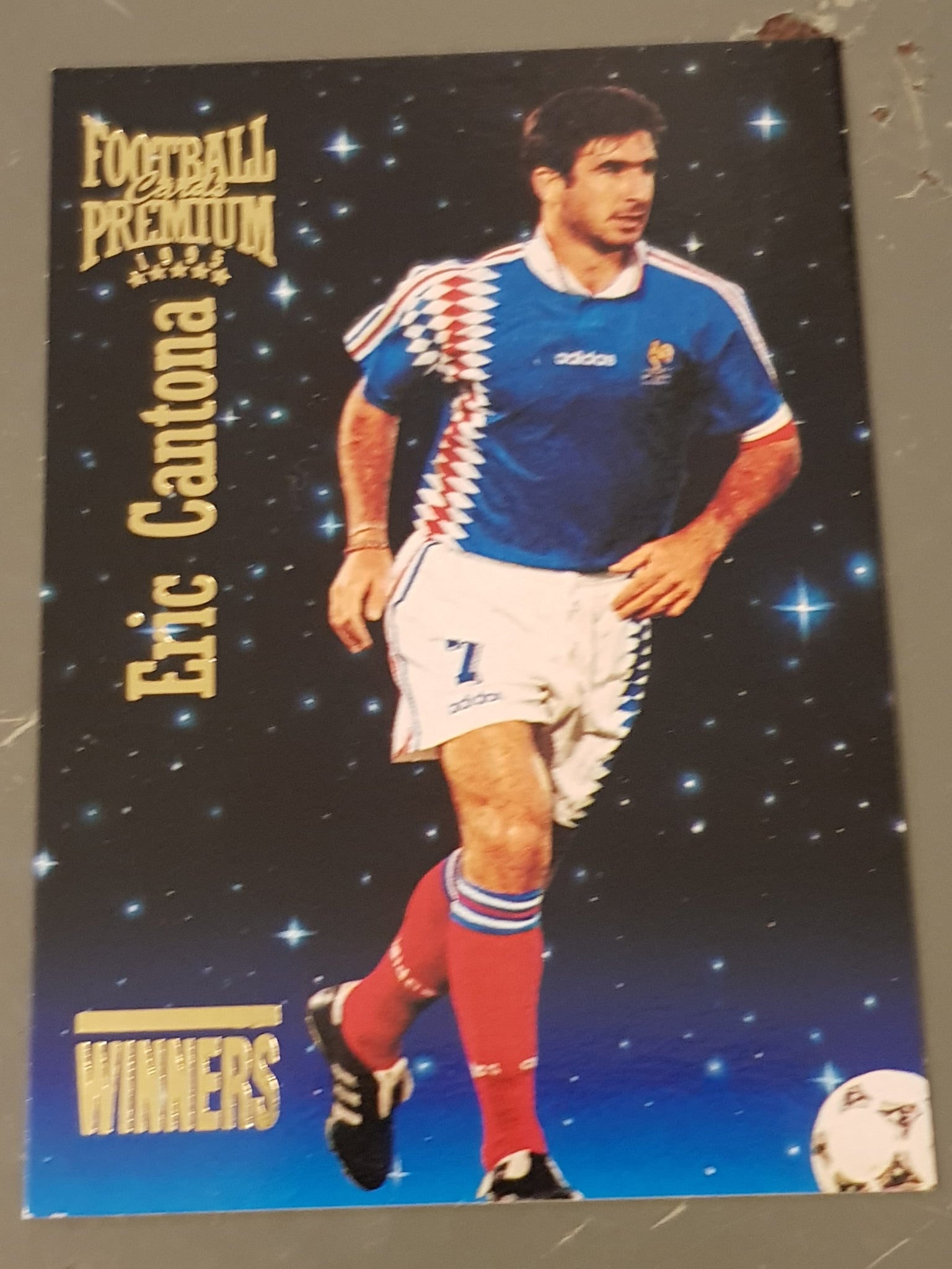 1995 Panini Football Cards Premium Eric Cantona #W10 Trading Card