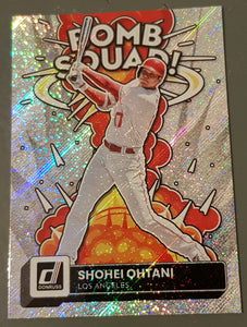 2022 Panini Donruss Baseball Shohei Ohtani Bomb Squad #BS-3 Rapture SP Trading Card