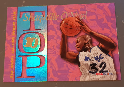 1995-96 NBA Hoops Shaquille O'Neal Top 10 #AR1 Trading Card