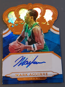 2018-19 Panini Crown Royale Basketball Mark Aguirre #CA-MAG #/99 Autograph Card