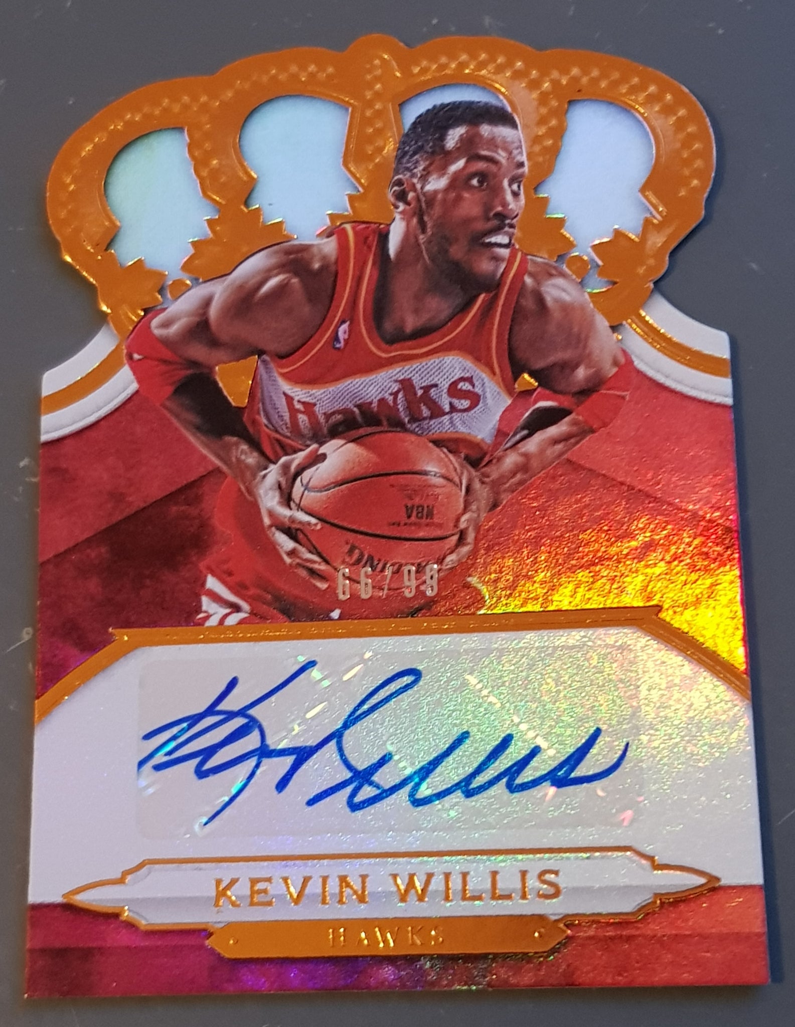 2018-19 Panini Crown Royale Basketball Kevin Willis #CA-KWL #/99 Autograph Card