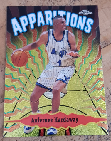 1998-99 Topps Chrome Basketball Apparitions Anfernee Hardaway #A9 Trading Card