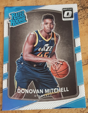 2017-18 Panini Donruss Donovan Mitchell #188 Rookie Card