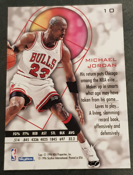 1996-97 Skybox EX-L Michael Jordan #10 Trading Card
