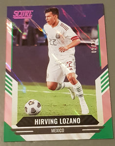 2021-22 Panini Score FIFA Hirving Lozano #14 Pink Lava Parallel /25 Trading Card