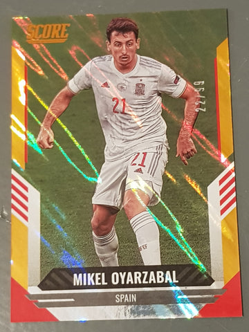 2021-22 Panini Score FIFA Mikel Oyarzabal #93 Orange Lava Parallel /99 Trading Card