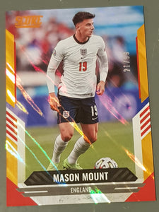 2021-22 Panini Score FIFA Mason Mount #77 Orange Lava Parallel /99 Trading Card