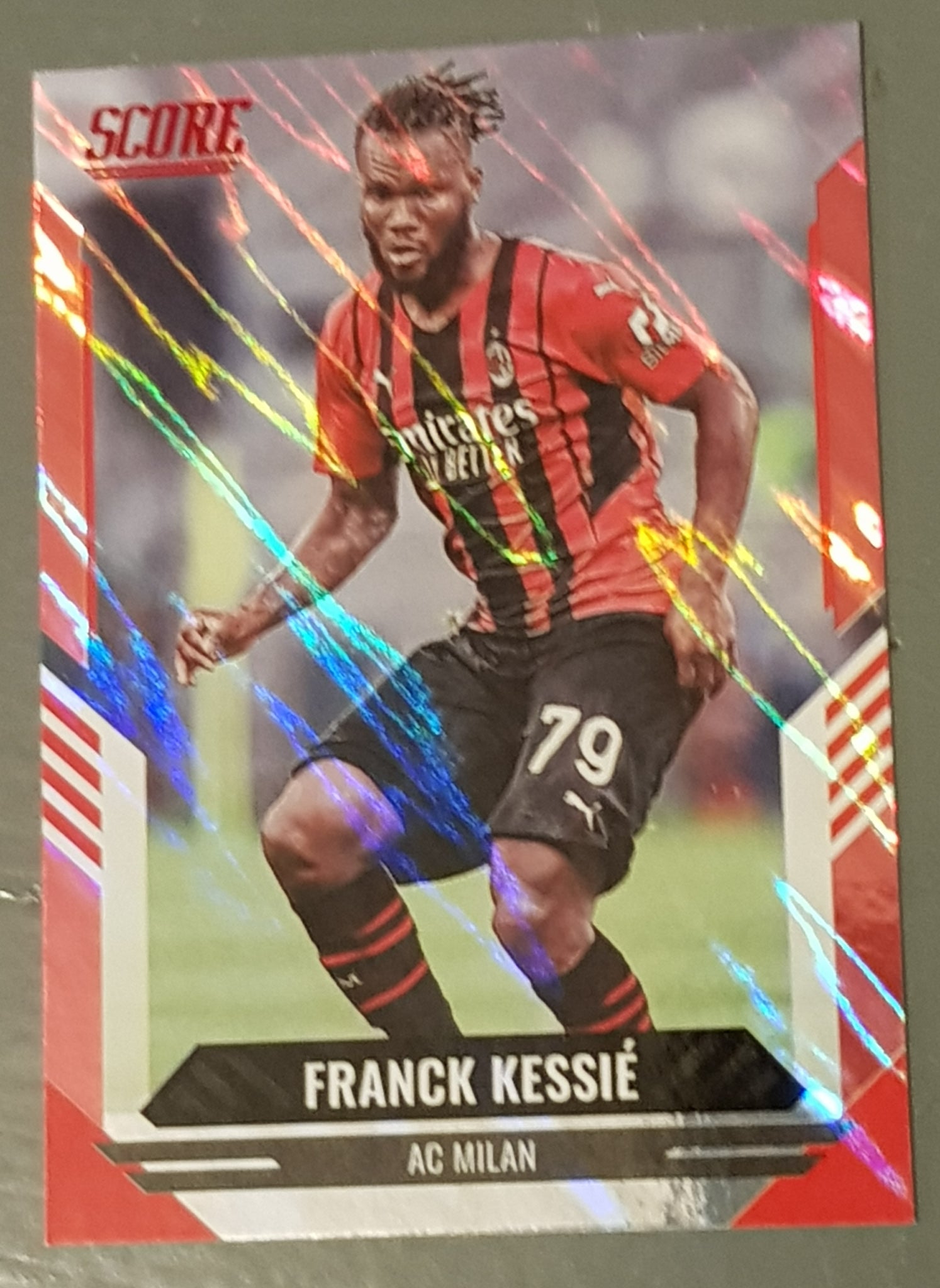 2021-22 Panini Score FIFA Franck Kessié #102 Red Lava Parallel Trading Card